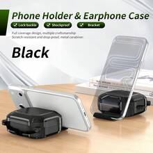 2025 Model Shock-Proof And Scratch-Resistant Earphone Protective Case. It Features An Integrated Bearing, Full-Coverage Locking Design, Built-In Phone Stand, And Comes With Wireless Earphone Protective Case And Lanyard. - Multicolor - View 2