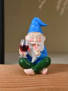 1pc Dwarf Drinking Statue - An Interesting Creative Design, Holding A Wine Glass, Suitable For Indoor And Outdoor Use. Great For Placement In Yards, Gardens, Living Rooms And Entryways. A Creative Gift Choice, Non-Food Contact. - Multiple Styles - View 11