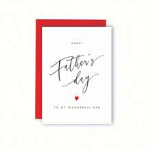 1pc Personalized Father's Day Greeting Card - Heart-Shaped Custom Text, For Dad, Grandpa Or Stepfather - View 13