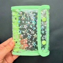 A7星形拉链活页夹、彩色透明活页夹、贴纸簿、贴纸簿、透明替换装、印台、糖果滴胶贴纸卡、照片收纳袋、相册、预算计划本、日记本、笔记本、办公用品、海报、明信片、偶像卡片、个人信息整理、办公用品 - 款式 - 查看 9