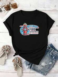 Women T-Shirts - Black - View 2