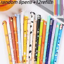 Bộ 20 bút xóa hình động vật (8 bút xóa được + 12 ngòi thay thế), đầu xóa nhiệt tích hợp, viết trơn tru và dễ xóa, màu sắc tươi sáng, thích hợp cho học tập, viết nhật ký và sáng tác, thiết thực và dễ thương. - Bộ - Xem 6