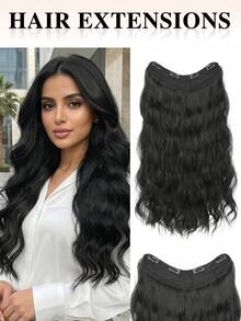 nimoki Extensión de cabello sintético resistente al calor de 26 pulgadas con ondas, aspecto natural, para mujeres y niñas para fiestas y uso diario - Multicolor - Ver 15