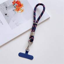1pc Adjustable Braided Wrist Strap, Red Color Phone Lanyard, Versatile Carry Strap For Phone, Camera, Outdoor Use, Unisex - Multicolor - View 17
