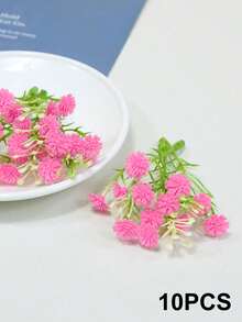 10/30pcs 2.95 Inch Artificial Mini Baby's Breath Flowers - Faux Gypsophila Bouquets For DIY Crafts, Wreaths, Table Centerpieces, Gift Wrapping, Wedding & Party Decor, Graduation (All Seasons) - Multicolor - View 9