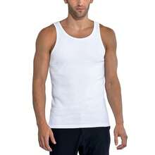 New Hot SellingPlayera Selección Mexicana Fútbol5, 10, 15-Pack Men's Ribbed Classic Tank Tops (Sizes, S To 2XL)Tshirts - 白色 x10 - 查看 1