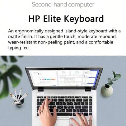 HP Used 840 G3 Laptop, 95% New. Lightweight And Thin Laptop, I7 6th Generation Processor, 14-Inch Screen, Aluminum Alloy Body, Abundant Ports, 8GB + 256GB Memory (Refurbished) (Power Adapter Not Included).