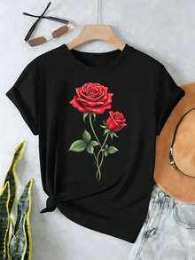 Women T-Shirts - Black - View 2