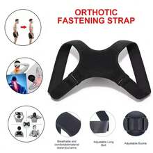 Back Brace Posture Corrector, Shoulder Braces, Adjustable Full Back Support, Relieve Back Pain - Scoliosis, Improve Back Posture And Provide Lumbar Support, Body Strap & Support - Black - View 8