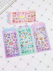 彩色 3D 環氧樹脂貼紙 - - 防水、可重複使用、可重新定位、自黏性、高品質樹脂 - 非常適合裝飾智慧型手機、手機殼、筆記型電腦、桌上型電腦、平板電腦、文具、筆記本、日記本、計畫表、剪貼簿、馬克杯、水瓶、冰箱、禮物包裝、DIY 裝飾 - 多色[款式/包裝隨機] - 查看 4