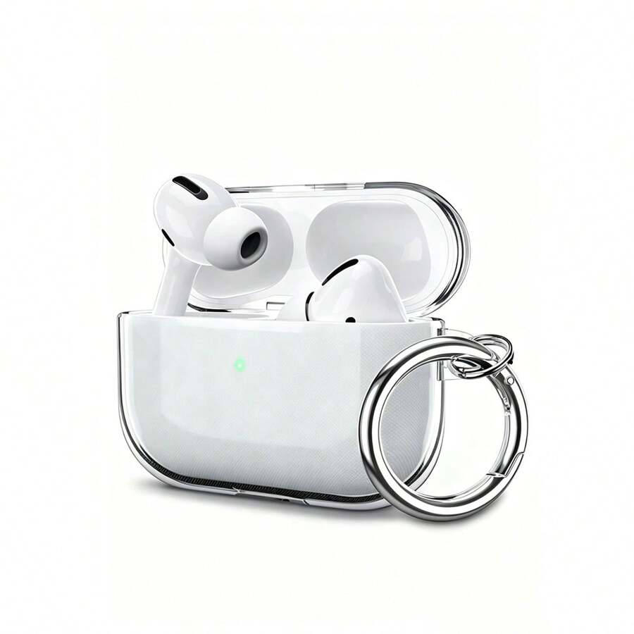 Highly Transparent TPU Earphone Case With Buckle, Suitable For AirPods 2/3/4/Pro/Pro2/Pro3 Protective Case - Clear - View 1