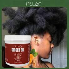MELAO 100% Puro Olio di Zenzero Naturale Estratto a Freddo e Non Raffinato, Adatto per Cuoio Capelluto Secco e Capelli Crespi, Nutre Capelli Forti e Lucenti, Aumenta Morbidezza e Lucentezza, Cura Naturale dei Capelli, 100g/3.53oz - 100 g - Visualizzare 2