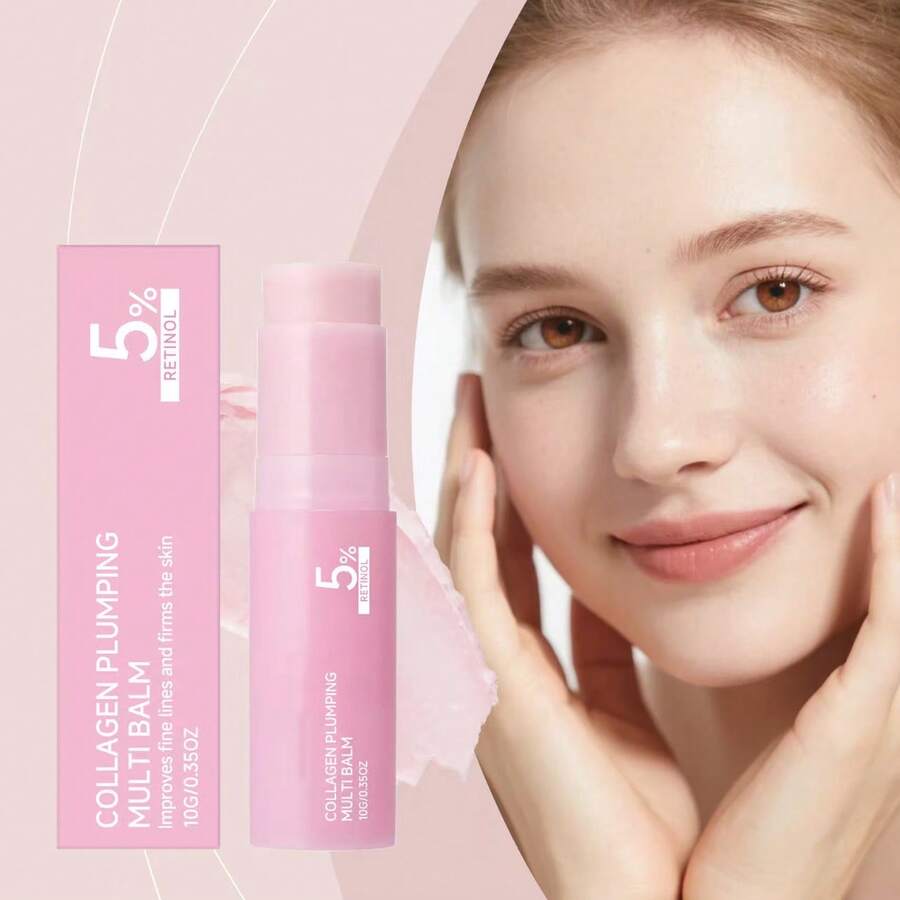 [NEW]  PDRN Pink Collagen Volume Multi Balm | All In One Volufiline, PDRN, NAD Stick For Youthful-Looking, Helping Look Of Fine Lines, Firming Care, Anti-Aging Care | For Under-Eyes, Neck, Forehead, Smile Lines, Lip Care  | KoreanSkincare - 膏狀 - 查看 1