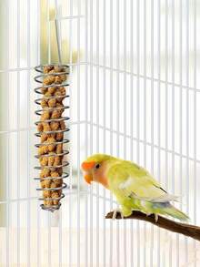 不鏽鋼鳥類餵食器 - 多格鸚鵡飼料與種子托盤附吊環，適用於鸚鵡、非洲灰鸚鵡、葵花鸚鵡 - 鸚鵡配件、鳥類衛生護理、優雅金屬表面、防鏽材質 - 多色 - 查看 5