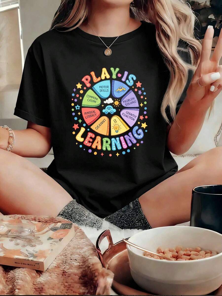 Women T-Shirts - Black - View 1