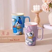 Taza de cerámica con asa de Mickey Mouse de Disney, apta para el hogar y la oficina, para beber agua, leche, café, jugo, regalo de cumpleaños para fans de Disney, capacidad 500ML/17.91OZ - Multicolor - Ver 11