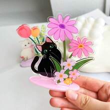 Kẹp ảnh acrylic hình hoa mèo dễ thương - A - Xem 5