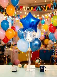 1/2 buah Set Penahan Balon Transparan yang Dapat Digunakan Kembali - Cocok untuk Perayaan dan Acara, Ideal untuk Dekorasi Ulang Tahun, Pesta, dan Pernikahan (Balon Tidak Termasuk) - A - View 6