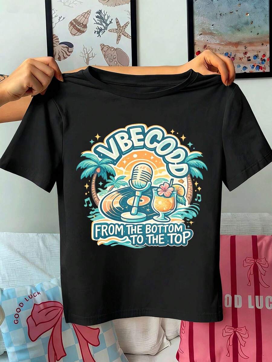 Women T-Shirts - Black - View 1