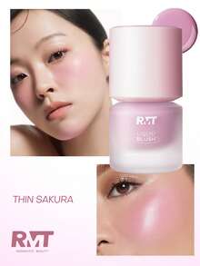 Romantic Beauty RMT Liquid Blush Naturally Brightening With Long-Lasting Makeup Effect. Lightweight And Silky Texture, Easy To Apply, Creates Natural Daily Cheek Makeup. Perfect Exquisite Beauty Gift For Mothers, Wives, Sisters And Girlfriends. - 08 - View 5