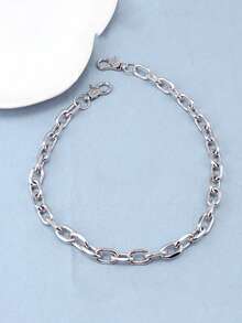 1pc Unisex Pants Chain, High-End Casual Waist Chain, Suitable For Daily Wear - Silver - View 8