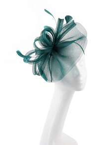 1 Buah Topi Fascinator Wanita, Topi Kentucky, Topi Derby Berbulu Jala, Fascinator untuk Pesta Teh, Aksesori Kepala untuk Pernikahan dan Koktail - MultiWarna - View 7