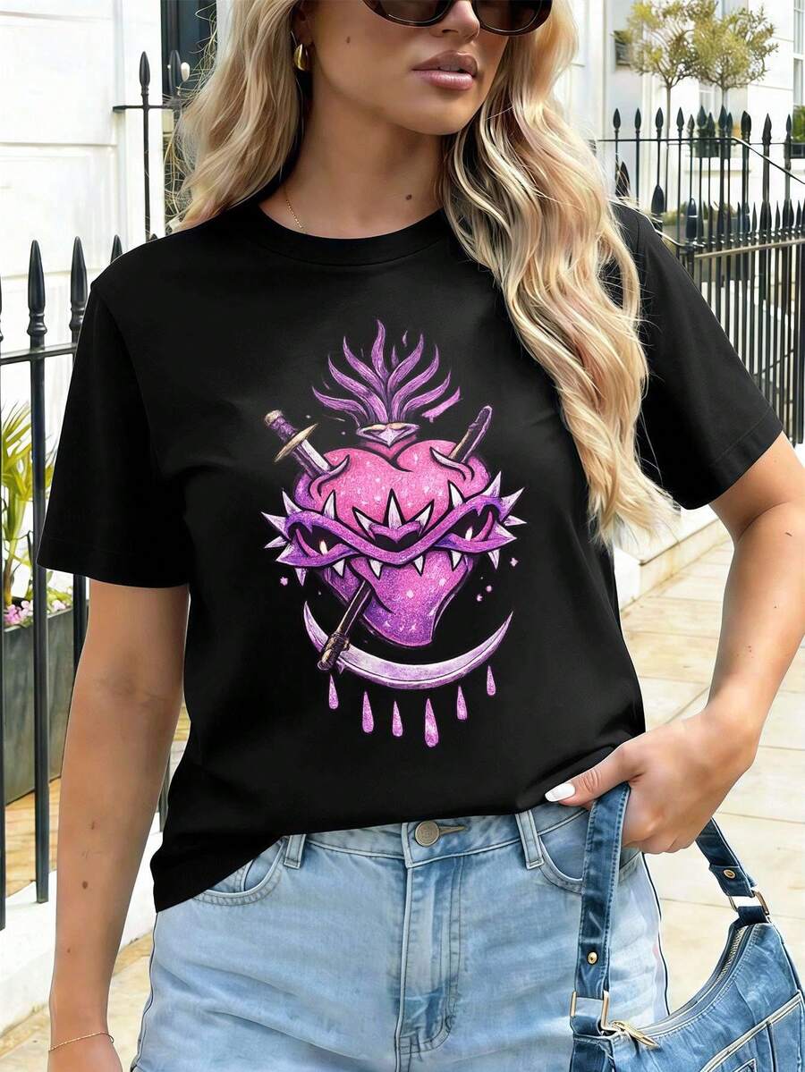 Women T-Shirts - Black - View 1
