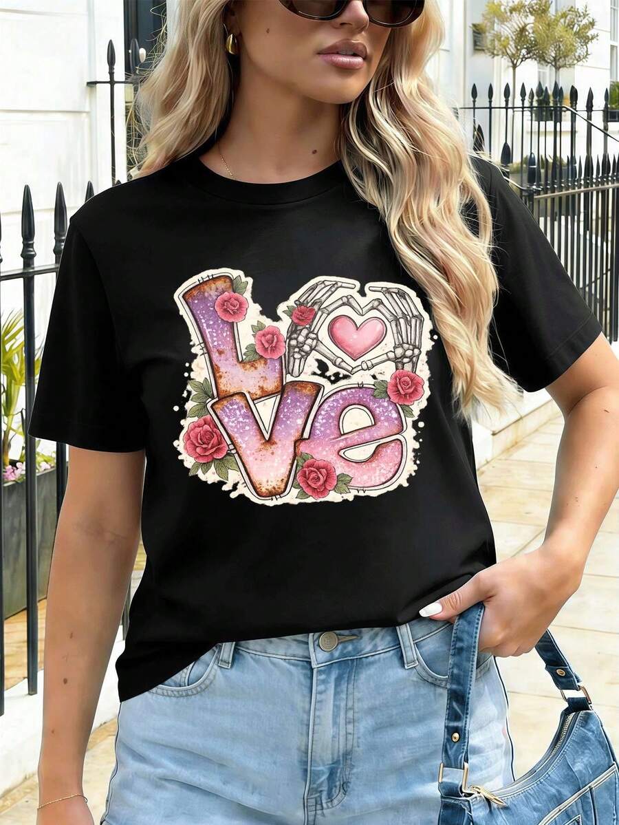 Women T-Shirts - Black - View 1