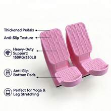 Tabla de estiramiento de piernas y tobillos, dispositivo de tensado muscular, tabla de estiramiento de tobillos y pantorrillas, tabla de pedal multifuncional para el pie para equilibrio, entrenamiento de flexibilidad, masaje muscular y yoga - Multicolor - Ver 2