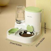 2-In-1 Automatic Pet Feeder And Water Dispenser, Large Capacity Dog/Cat Food And Water Bowl Set, Leak-Proof, Easy To Clean, Suitable For Small To Medium Pets - 1L-2.2L - View 2