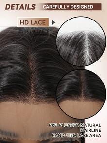 Ombre Grey Brown Wavy 13*4 Lace Front Wig, Pre-Plucked Natural Hairline With Baby Hair, Heat-Resistant Synthetic Fiber Glueless Natural Look Long Curly Wig 26 Inch - Brown Ombre - View 8