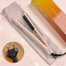 ANGENIL Professional Salon-Level Hair Styling Tool: 2-In-1 Straightener And Curler, Graphene-Coated Plates, 5 Temperature Settings, Fast Heating, Suitable For Outdoor Travel, Holiday Gift, Y2K Fashion - Pink - View 14