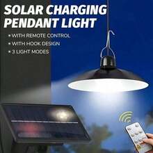 1pc 360° Outdoor Solar Floodlight, Single/Dual Head Patio Hanging Lamp, Remote Control/Non-Remote Control Outdoor Garden Decor Light, With Light Sensor LED Night Light, Detachable Corridor Lamp, Safety Lighting Emergency Camping Lamp, Corral, 25%/50%/100% Dimmable, Built-In Rechargeable Battery, Suitable For Corridor, Patio, Hall - white light - View 13