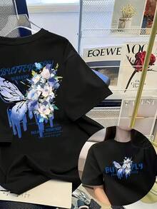 Dam-T-shirts - Svart - Visa 2