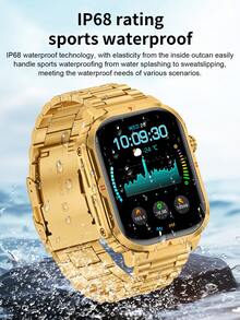 LIGE Smartwatch: 370mAh High-Capacity Battery, Large Square HD Display, Water-Resistant, Weather Forecast, Activity Tracking, Music Playback, And Call Notifications-A Stylish, Multi-Functional Smart Sports Watch - View 8