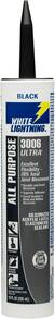 White Lightning W11005010 3006 Ultra All Purpose Elastomeric Sealant, Black, 10 Fl Oz - 顏色A - 查看 1
