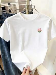 Women T-Shirts - [White] - View 11