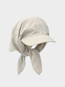 Street 1pc Unisex Quick-Dry Colorblock Cap With Letter Embroidery And Neck Protection, Outdoor Sports Sun Hat For Hiking, Cycling, Casual Wear, Beach Vacation - Style 2 - View 9