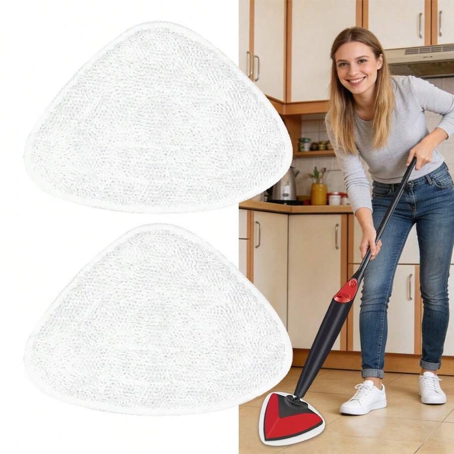 1/2/4pcs Reusable Microfiber Mop Pads, Highly Absorbent Lint-Free Mop Cloths For Steam Mop, Suitable For Home Floor Cleaning