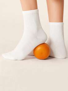 1/5/10 Pairs Crew Socks, White Athletic Socks, Cute Fashion Socks, Gift - Multicolor - View 3