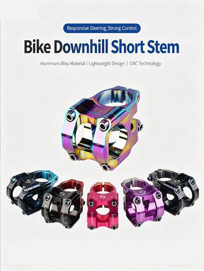 Mountain Bike Stem Hollow Design Downhill 33mm Short Head Tube High Strength CNC Machined Cycling Accessorie