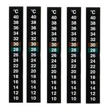 Pegatina de temperatura para acuario, pegatina de termómetro sensible a la temperatura que cambia de color, pegatina de temperatura para acuario 10~40°C - Negro - Ver 4