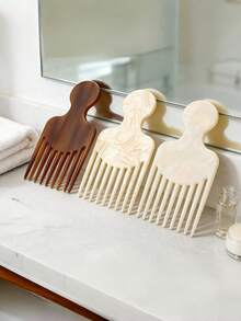 Personalized Custom Engraved Hair Comb, Customizable Name/Text/Logo/Date, Personalized Acetate Plastic Hair Comb, Personalized Custom Wide Tooth Hair Comb, Portable And Foldable, Suitable For Handbags, Shoulder Bags, Crossbody Bags, Tote Bags, Backpacks, Etc., Suitable For Outings, Honeymoons, Short Trips, Hair Salons, Etc., Perfect Gift Choice For Mothers, Good Friends, Relatives, Classmates, Colleagues, And Ideal Choice For Bridesmaid Gifts. - Multicolor - View 7