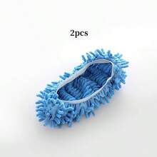 1 Pair Reusable Mop Slippers - Detachable And Washable, Slouchy Floor Cleaning Slippers, Suitable For Home Use In Living Room And Bedroom - Multiple Styles - View 9