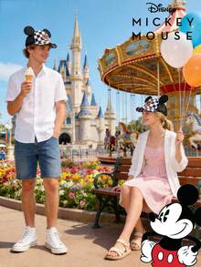 Disney 迪士尼米奇棒球帽，网眼卡车帽，可调节户外运动遮阳帽，男女皆宜，适合户外活动、夏季旅行、徒步、海滩、钓鱼、休闲、度假 - 彩色 - 查看 4