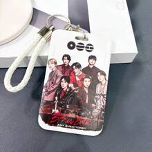 Long Lanyard Phone Strap 2-In-1 Keychain, Detachable Celebrity Inspired Slide Cover Card Holder, Creative Slide Cover Card Holder For Student ID/Pass Card - Multicolor - View 10