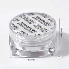 Bột kim tuyến trắng Y2K, hạt kim tuyến thạch anh óng ánh, dụng cụ nghệ thuật, thích hợp cho người mới bắt đầu làm móng, làm slime, hiệu ứng rực rỡ, hạt highlight, bột phát sáng, bột trang trí, đồ thủ công. - Nhiều màu - Xem 3