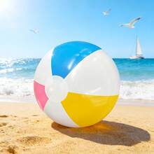 2pcs Colorful Inflatable Beach Balls, Ideal For Beach, Pool, Outdoor Inflatable Games, The Best Summer Pool Toy - Multicolor - View 4