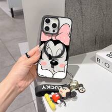 This Disney Mickey Mouse Pattern Lanyard Phone Case Features A Strong Magnetic Closure And Full Coverage Of Acrylic And TPU Material. It's Shockproof, Lightweight, And Suitable For IPhone17/16/11/13/15/15 Plus/15 Pro/15 Pro Max/12/14 Pro Max/11 Pro Max/12 Pro/12 Pro Max/13. It's A Popular Birthday Gift, Business Gift, Durable, Stain-Resistant, And Fingerprint-Resistant New Phone Case For Men And Women. It Also Includes A Mickey Mouse Phone Case And Mickey Mouse Doll Bracelet. Compatible With SamsungGalaxy S20, S21, S22, S23, And S24 Series. It's The Perfect Gift For Friends And Family. This Stylish Phone Case Is Fun, Lightweight, And Durable. IPhone17 Pro Max Phone Case, Minnie Phone Case. - Blue - View 5