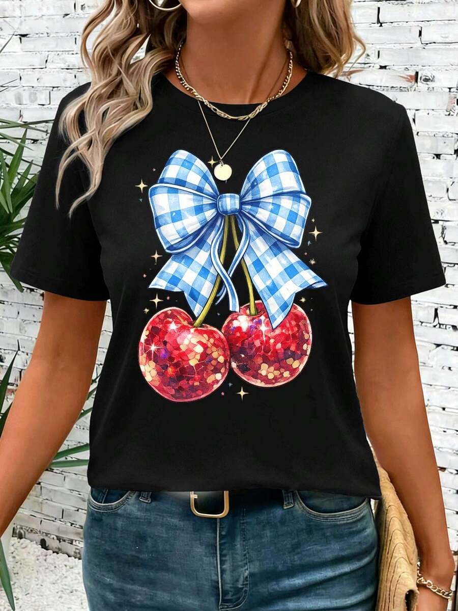 Women T-Shirts - Black - View 1